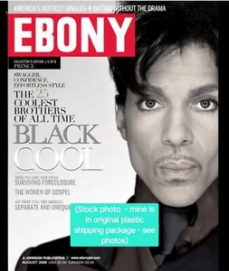 Ebony Magazine August 2008 Prince Black Collectors Edition ORIGINAL SHRINKWRAP! - Picture 1 of 3