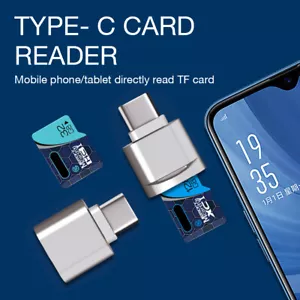 Card Reader Adapter Memory USB 3.1 Type C USB-C To Micro SD SDXC TF OTG - Picture 1 of 11