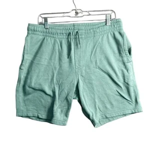 Goodfellow & Co Mens Shorts Size S Soft Fleece Drawstring Pockets Green - Picture 1 of 9