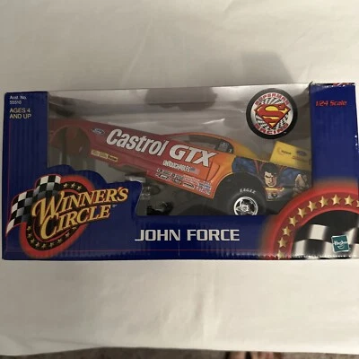 Coche divertido Castrol GTX Winners Circle John Force Superman escala 1:24 nuevo Hasbro Foto 1 de 4