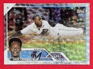 2023 Topps JAZZ CHISHOLM JR #172 Collector Box Silver Patterned Foilboard - Picture 1 of 2