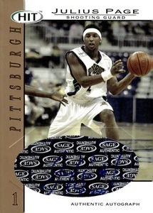 2004 SAGE HIT Authentic Autograph Gold #A9 Julius Page Pittsburgh 32/250 - Picture 1 of 2