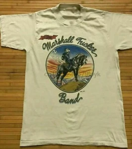Camicia unisex vintage The Marshall Tucker Band cotone pesante bianca tutte le taglie IN721 - Foto 1 di 3