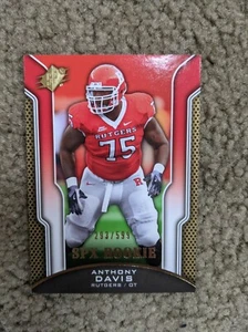 3 Karten Lot 2010 Upper Deck SPX Anthony Davis /599 Adrian Peterson Shonn Greene - Bild 1 von 4