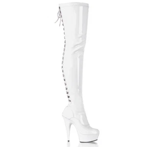 Pleaser DELIGHT-3063 Exotic Dancing Clubwear 6" Plateau Overknee Stiefel. - Bild 1 von 2