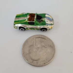 Vintage Micro Machines Ferrari 246 Convertible GTS In Chrome And Green Detailing - Picture 1 of 10