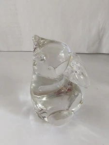 Vintage Crystal Bunny Paperweight - Picture 1 of 6