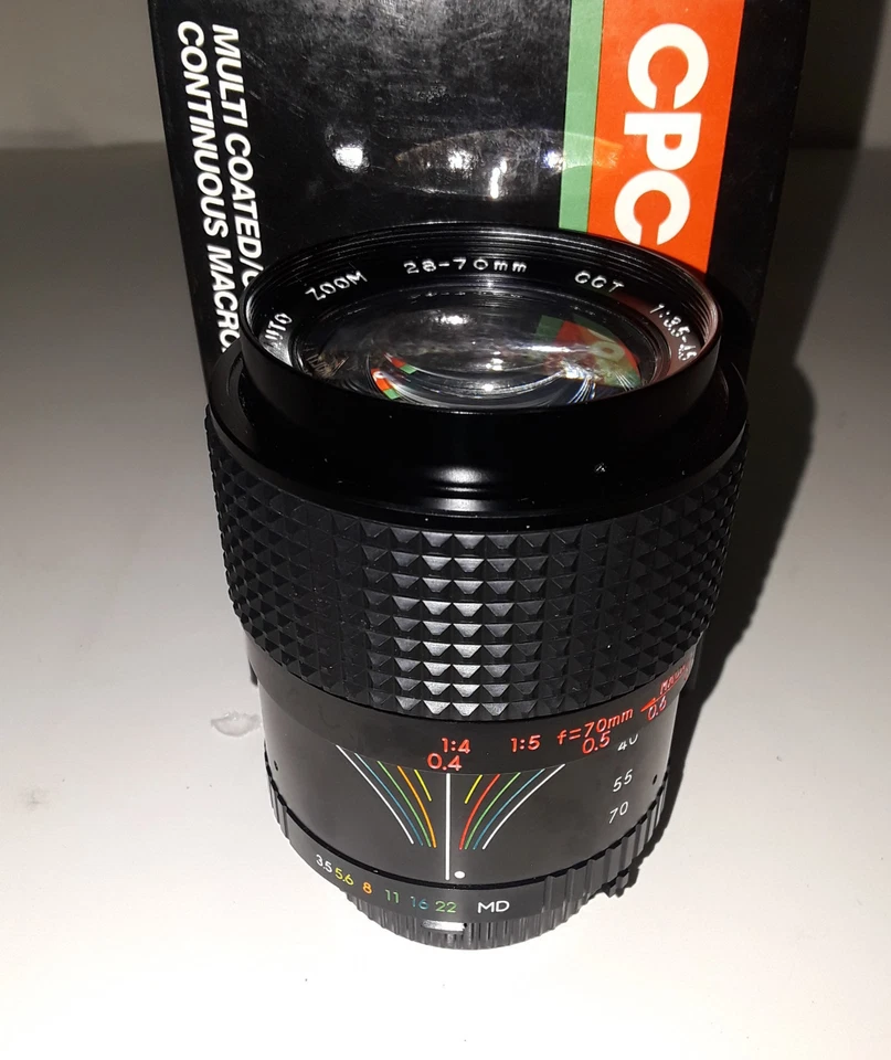 CPC 28-70mm/f3.5-4.5 Macro Lens for Minolta MD (BRAND NEW!) - Image 1 of 4