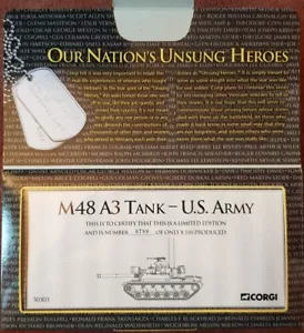 Corgi Unsung Heroes Vietnam Series II M48 A3 Patton Tank U.S. Army US50303 NEW - Picture 1 of 3