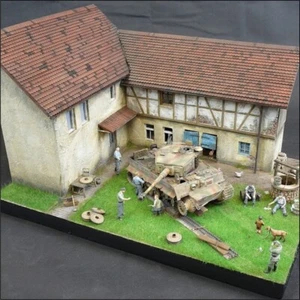 Normandy Bauernhaus Laser Cut Bausatz 1:35 - Modellbau Diorama - Bild 1 von 8