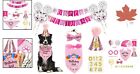 Dog Birthday Set - Banner, Hat, Balloons, Cake Topper & Bow Tie - Medium Breeds