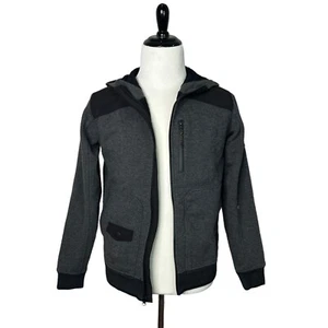 Billabong Adventure Division Hooded Jacket Full Zip Contrast Trim Gray S Small - Picture 1 of 8