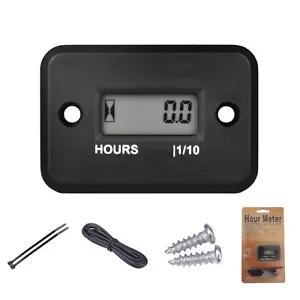 Digital Inductive Hour MeterGas Engine Hour MeterDirt Bike Hour MeterWaterpro... - Picture 1 of 10