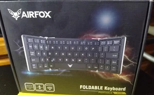 NEW AIRFOX FOLDABLE BLUETOOTH RECHARGEABLE KEYBOARD*LIST $55/NOW $25*SEE PHOTOS* - Picture 1 of 5