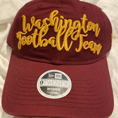 Washington Football Team Women's New Era Script 9TWENTY Adjustable Hat Cap - Image 1 of 4