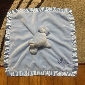 Stepping Stones Blue Elephant I Love Hugs Security Blanket Lovey - Imagen 1 de 3