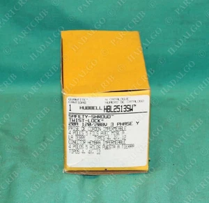 Hubbell HBL2513SW Saftey Twist Lock 3 fasi spina presa 20 Ampere - Foto 1 di 3