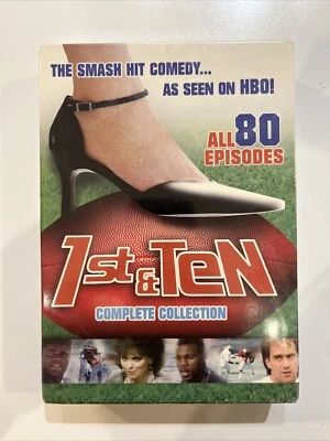 1st And Ten, DVD Complete Series Collection 6 Discs 80 Episodes HBO 2005 New - Image 1 of 4
