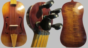 Copy old vielle 5 strings 15 3/4" vielle,medieval Fiddle ,powerful sound #14511 - Picture 1 of 11