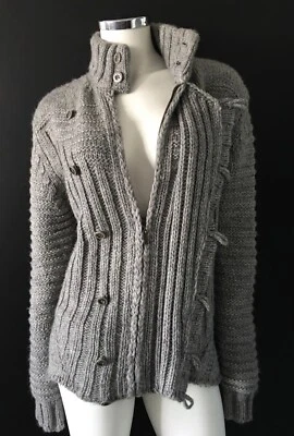 Кардиган женский Just Cavalli тяжелая вязка шерсть альпака размер США 12 L - Изображение 1 из 4