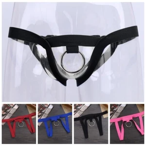 Herren Dessous Schritt offen Slip Unterwäsche mit O-Ring Micro Strings Unterhose - Bild 1 von 33