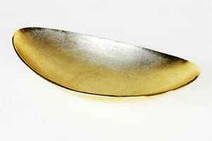 Aluminium Schale "Lisa" (Größe: L) in Gold oval Tischdekoration Hochzeitdekorati - Bild 1 von 1