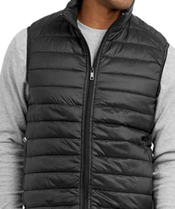 ET TU Men's Lightweight Puffer Vest Black XL NEW ZIP UP all seasons - Picture 1 of 3
