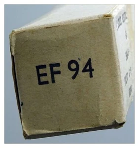 EF94 Pentode. A miniature radio tube by Valvo. ID23362 - Picture 1 of 2