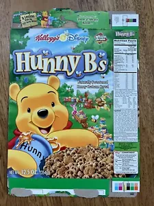 2002 Kellogg's Hunny B's Honey Graham scatola cereali Disney - Foto 1 di 4