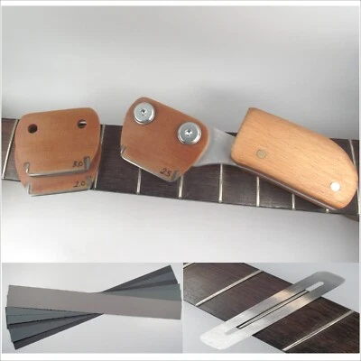 Diamond Fret Crowning Files with Fretboard Protector & Finishing Sanding Strips - Image 1 of 4