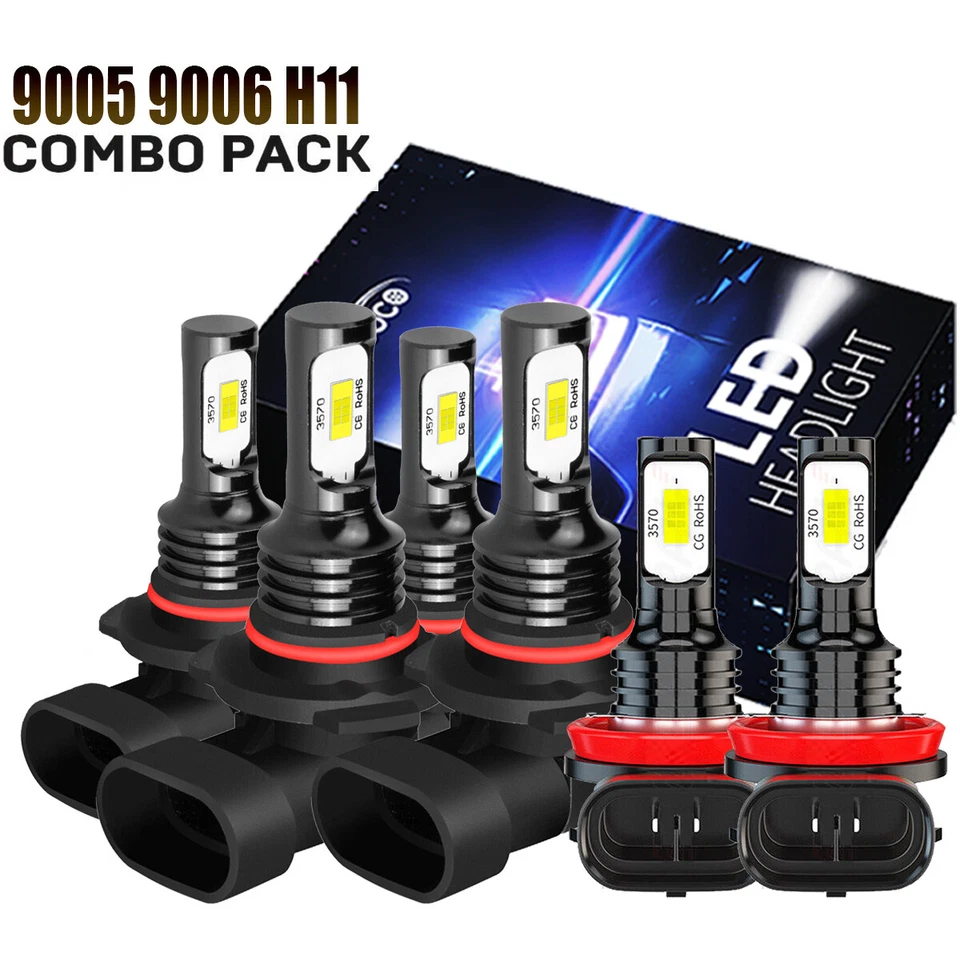 Combo faros antiniebla LED 8000K blanco frío para Lexus ES350 2010-12 Foto 1 de 4