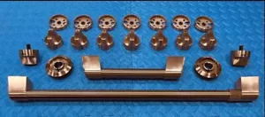 CAFÉ/GE BRUSHED COPPER HANDLE/KNOB KIT #CXPR8HKPMCU FOR 48”PRO RANGE,C-pics&desc - Picture 1 of 10