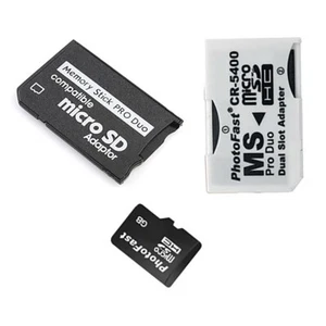 Good Quality 64GB Sony PSP Memory Stick Memory Card (Micro SD + Pro Duo Adapter) - Picture 1 of 11