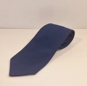 Dark Blue Vintage Cushen Polyester Necktie Business Formal Tie - Picture 1 of 6