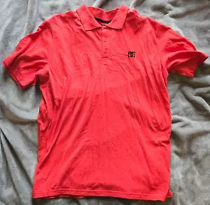 DC - Skateboard - Short Sleeve - Orange/ Red - Size XL - Polo - Picture 1 of 4