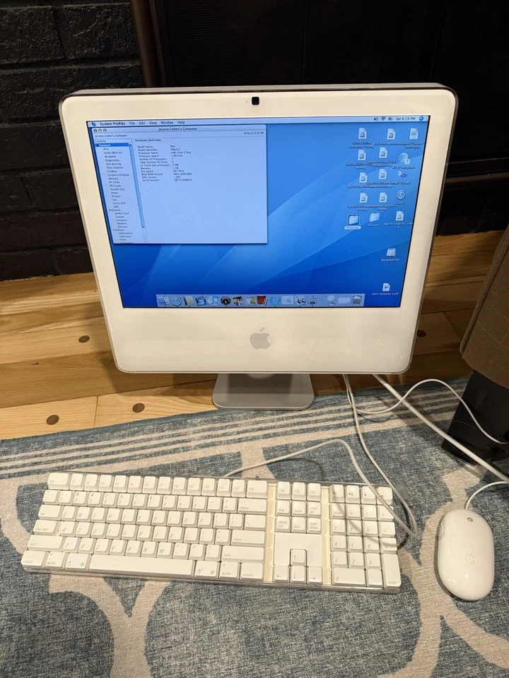Apple Macintosh G5 17" 1.8 GHz iMac 512MB RAM With Keyboard & Mouse. - Image 1 of 4