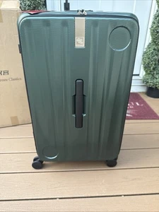 Hanke Luggage Checked-Medium 26”, Hard Case Spinner Green TSA Lock Wide Handle - Picture 1 of 13