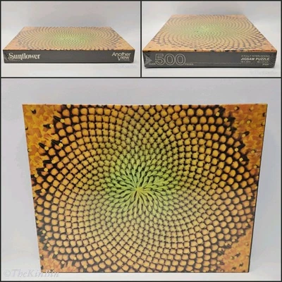 1977 CR Gibson Sunflower Another View 500 Piece vtg Jigsaw Puzzle JP509 SEALED - Image 1 of 4