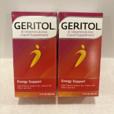 PACK de 2 vitaminas B de geritol y suplemento líquido de hierro apoyo energético CADUCIDAD 26/09 Foto 1 de 4