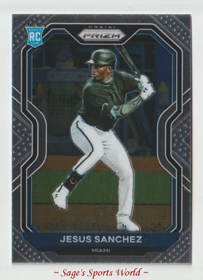 2021 Panini Prizm Baseball Tier II #148 Jesus Sanchez RC - Miami Marlins - Image 1 of 2