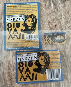 Etiketten der Brauerei Köthen, Cöthen, Historisches Märzen, GIOVANNI, 2025 - Bild 1 von 1
