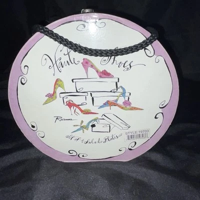 Rosanna Haute Shoes Boxed Set of 4 Appetizer Dessert Plates Couture Fashionable - Image 1 of 4