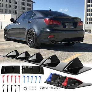 Rear Lower Bumper Lip Fins Valance Diffuser Spoiler For Lexus IS250 IS300 IS350 - Foto 1 di 15