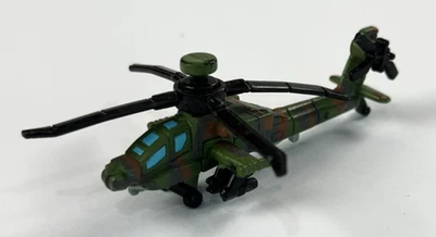 Micro Machines Military AH-64D Apache Longbow Helicopter Missing 1 Rotor Blade - Image 1 of 4