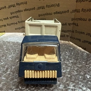 Tonka Trash Truck Blue Tipper Garbage Dust Bin Truck Vintage 1970s Tin 5 in - Picture 1 of 12
