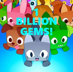 PET SIMULATOR 99 (PET SIM 99 PS99) ๐ 1B GEMS ๐ | CHEAPEST AND FASTEST ON EBAY! - Picture 1 of 1