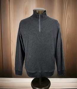 Mack Weldon Pullover Herren Extra Large Grau Viertel Reißverschluss Sweatshirt Taschen Stretch - Bild 1 von 9
