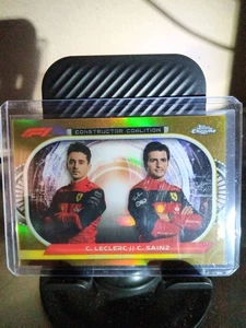 2022 Topps Chrome F1 - Constructor Coalition Ferrari Gold 34/50 - Picture 1 of 2