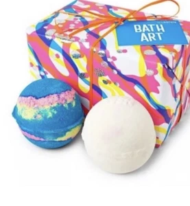 LUSH bath art set Full Size open gift box but not used - Picture 1 of 6