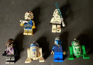 Lot of 6 LEGO Minifigure Figure Mixed Lot Star Wars R3D5 R2D2 + More - Picture 1 of 6